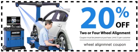 wheel alignment saving coupon